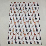 Dog White Christmas Blankets