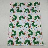Cartoon Caterpillar Green Blankets