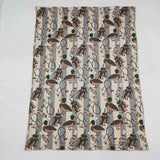 Duck Gray Stripe Green Blankets