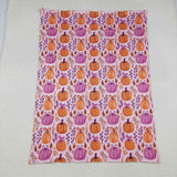 Pumpkin Bow Pattern Hot Pink Blankets