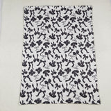 Black Bow Pattern White Blankets