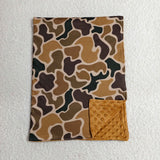 Brown Camo Baby Blankets