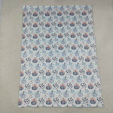 Pumpkin Bow Pattern Sky Blue Blankets