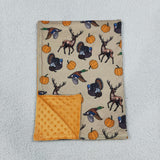 Deer Pumpkin Turkey Orange Baby Thanksgiving Blankets