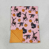 Deer Pumpkin Turkey Orange Baby Thanksgiving Blankets