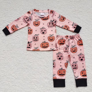 Smile Pumpkin Boys Halloween Pajamas