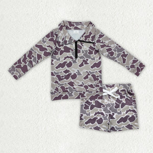 Camo Polo Boys Shorts Sets