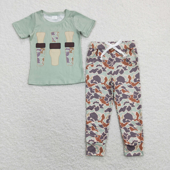 Bottle Camo Boys Short Sleeve+Trousers Sets