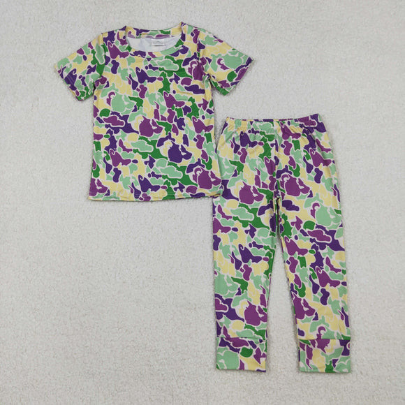 Camo Boys Mardi Gras Pajamas