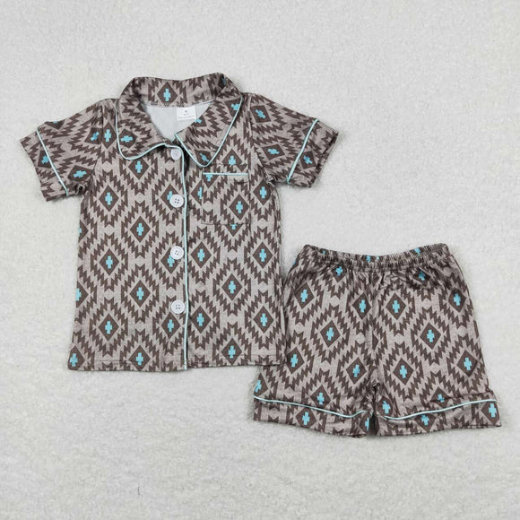 Aztec Boys Short Sleeve Pajamas