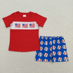 Firework Stars Balloon White Red Boys 4th of July Outfits