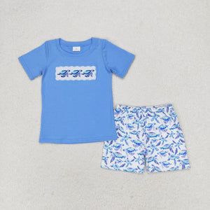 Sea Turtle Blue Boys Shorts Sets