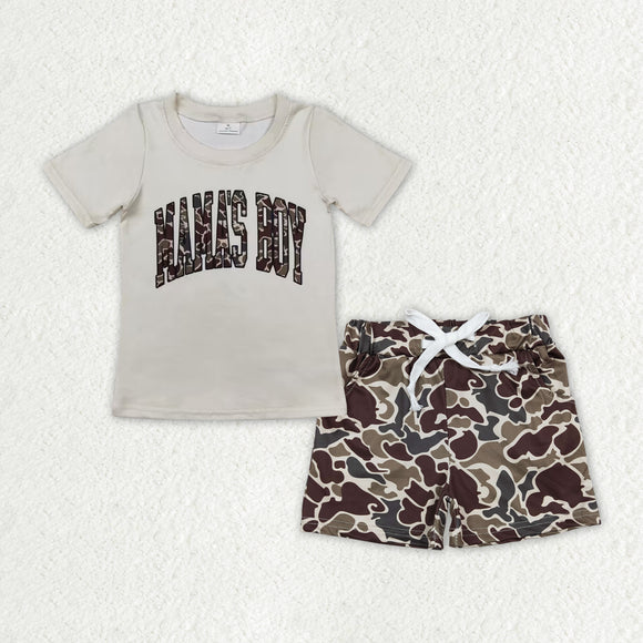 Mama's Boy Camo Boys Shorts Sets