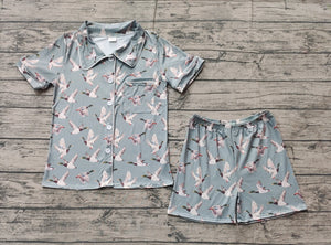 Pre-sale Adults Duck Pattern Men Short Sleeve Pajamas