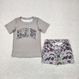 Mama's Boy Camo Boys Shorts Sets