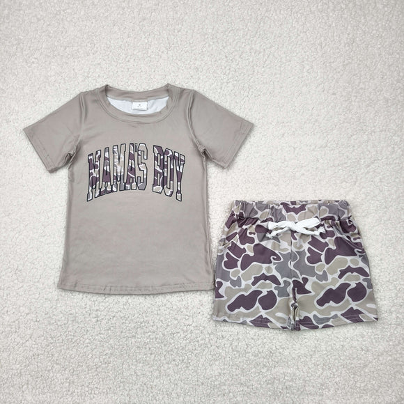 Mama's Boy Camo Boys Shorts Sets