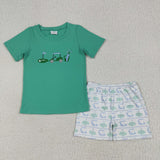 Golf Tour Van Green White Boys Shorts Sets