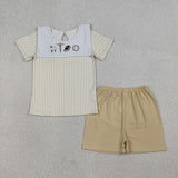 Sheep Jesus Stripe Boys Easter Outfits