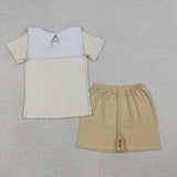 Sheep Jesus Stripe Boys Easter Outfits