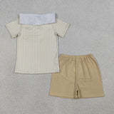 Sheep Jesus Stripe Boys Easter Outfits