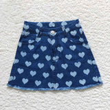 Heart Dark Skirt Jeans Denim Shorts Valentine Dress