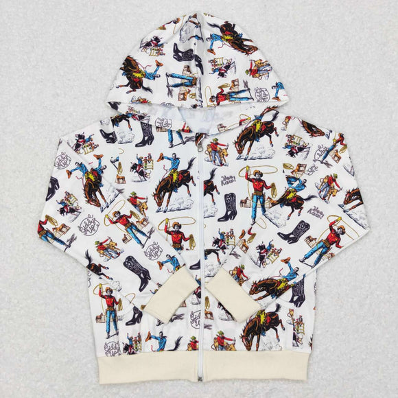 Rodeo Off-White Boys Hoodie Top