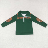 Duck Green Jungle Hunting Polo Boys Long Sleeve Top