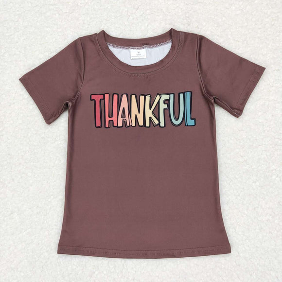 Thankful Brown Girls Thanksgiving Top