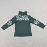 Dinosaur Camo Polo Boys Long Sleeve Top