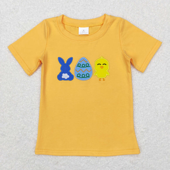 Bunny Egg Chicken Orange Boys Easter Top