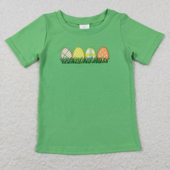 Eggs Grass Green Boys Easter Top