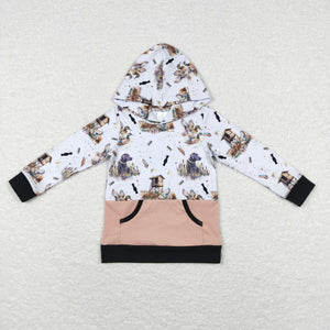 Duck Orange White Boys Hoodie Top