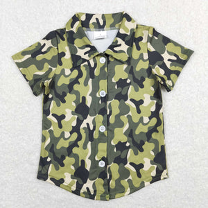 Camo Boys Short Sleeve Top