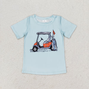 Golf Tour Blue Boys Short Sleeve Top