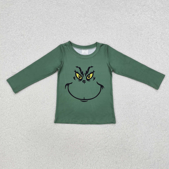 Smile Green Boys Christmas Top