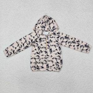 Rodeo Beige Pocket Boys Hoodie Top