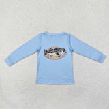 Fish Blue Boys Long Sleeve Top