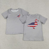 Duck Gray Boys 4th of July Top