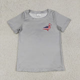 Duck Gray Boys 4th of July Top