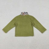 Camo Green Pullover Boys Plush Coat