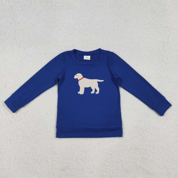 Dog Blue Boys Long Sleeve Top
