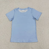 Blue Camo Cap Dog Boys Short Sleeve Top