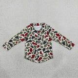 Hat Red Green Camo Polo Boys Christmas Top
