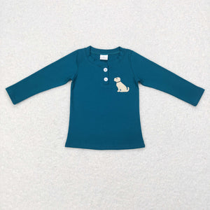 Dog Blue Boys Long Sleeve Top