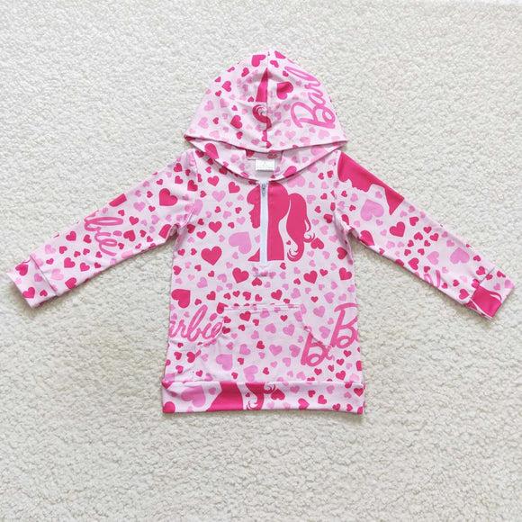 Cartoon Dolls Heart Girls Hoodie Top