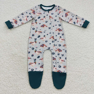 Duck Boys Fall Romper