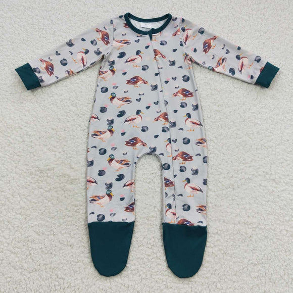 Duck Boys Fall Romper