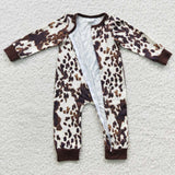 Cowhide Boys Fall Romper