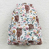 Floral Cow Backpack