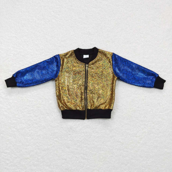 Golden Blue Sparkle Boys Jacket